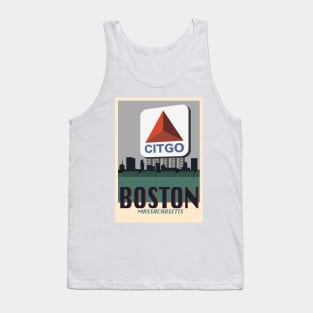 Boston Travel Poster 3 Tank Top